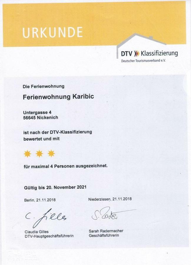 Vulkanpark-Ferienwohnung Karibic Nickenich 外观 照片
